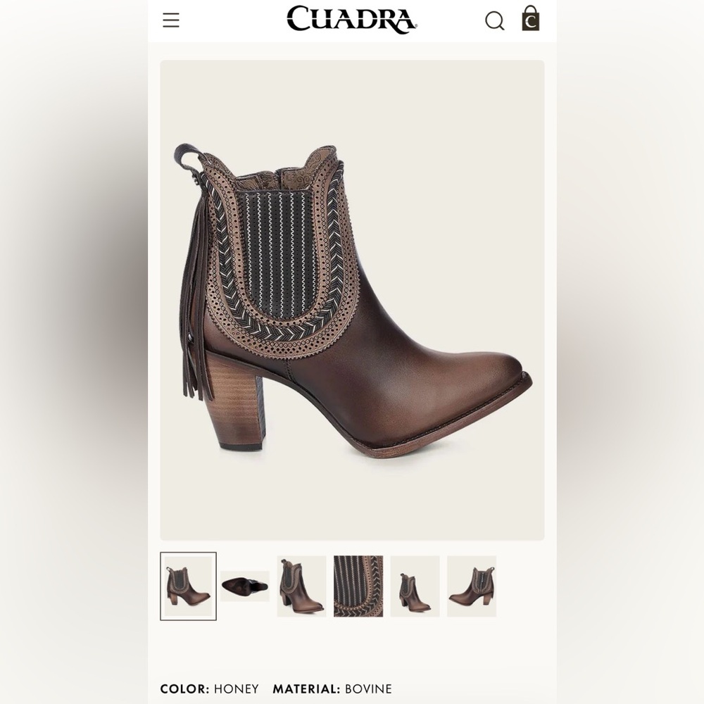 Elegant Brown Heeled Boots with Fringe